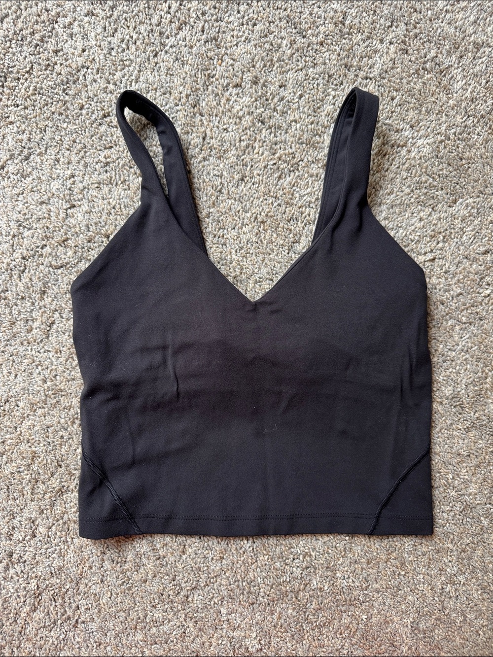 Lululemon black align top size 4